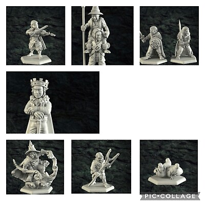 #ad 8 Halfling Miniatures By Crosslances Dungeons And Dragons Tabletop RPG $12.00