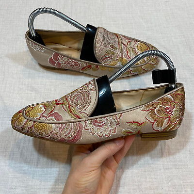 #ad Nine West Xena Women#x27;s Tapestry Floral Slip On Loafers Size 8M $13.80