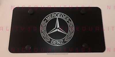 #ad Laser Engraved Mercedes Benz Stainless Steel Finished License Plate $16.99