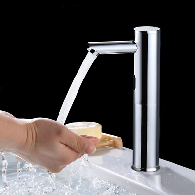 #ad Automatic Infrared Nduction Faucet Bathroom Basin Sink Touchless Sensor Faucet $27.55