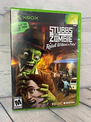 #ad Stubbs The Zombie In Rebel Without a Pulse Xbox Complete in Box CIB Mint Disc C $47.00