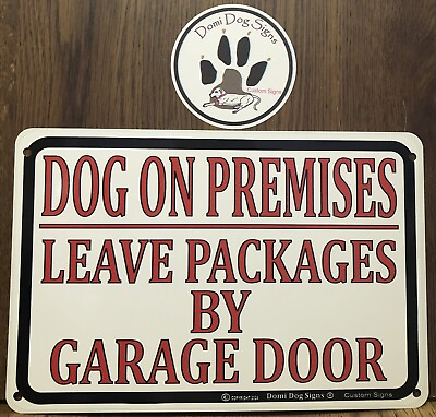 #ad Metal Warning Dog On Premises Package DeliveryBeware Of Dog 8quot;x12quot; Guard Dogs $9.00