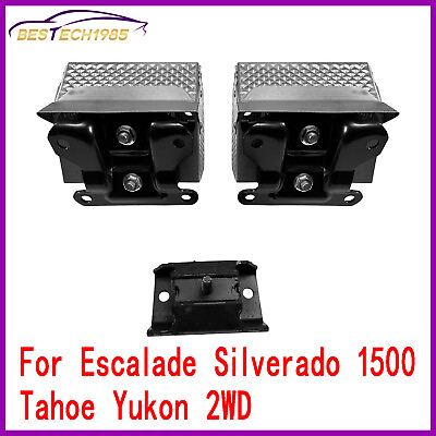 #ad New Escalade Silverado 1500 Tahoe Yukon 2WD V8 Engine amp; Trans Mount 3PCS Set $50.00