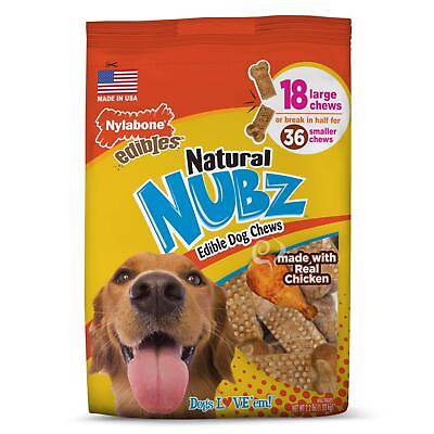 #ad Nylabone Nubz Natural Dog Chews Treats For Large Dogs 18 Count $31.75