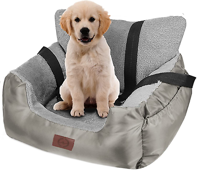 FAREYY Dog Car Seat for Small Dogs Warm Soft Pet Car Seat Washable Dog Car Bed $53.99