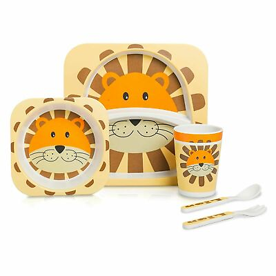 #ad Eco Frinedly Non Toxic Dinner Set With Multicolor Design For Toddelr Kids 5Pcs $45.95