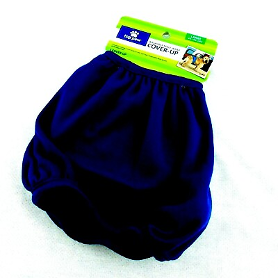 Top Paw Dog Washable Male Wrap Cover Up Diaper Belly Band Large Navy Blue $8.99