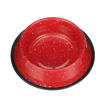 #ad Camping Style Pet Bowl Speckled Non Tip Food or Water Bowl for Cats or Dogs $14.99
