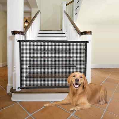 #ad Pet Dog Portable Playpen Puppy Dog Fences Crate Barrier Fences with 4Pcs Hook $12.55