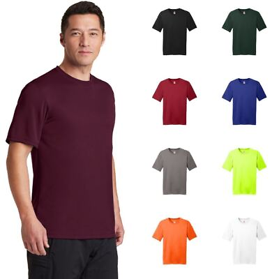 #ad Hanes Men#x27;s T Shirt Cool DRI TAGLESS Tees Short Sleeve Performance Moisture Wick $15.18