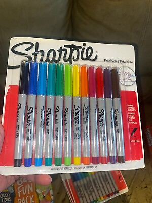 #ad Sharpie 12 Color Ultra Fine $11.75