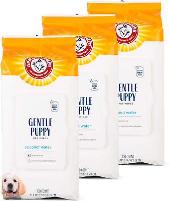 #ad for Pets Gentle Puppy Bath Wipes Coconut Water All Purpose Puppy Cleaning Wip $24.99