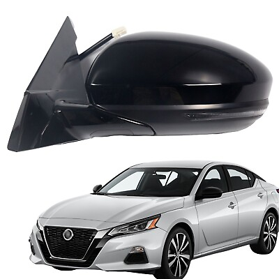 #ad Car Side Mirror for 19 24 Nissan Altima Power Heat Turn Left Driver Side Mirror $96.99