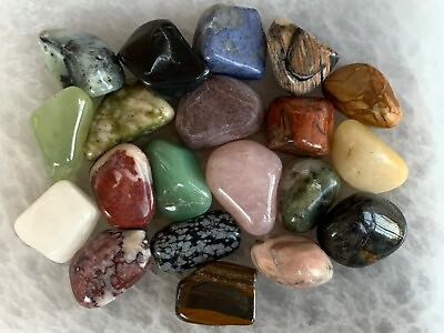 #ad Tumbled Stone Mix Medium Mix Tumbled Stone Healing CrystalsWholesale Bulk Lot $10.70