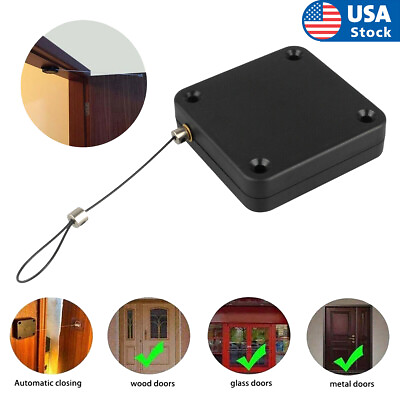 #ad Punch free Automatic Sensor Door Closer Self Closing Off for Home Office Doors $8.25