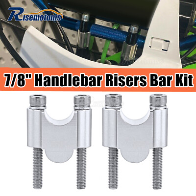 #ad CNC 7 8#x27;#x27; Handlebar Risers Kit 30mm Height For Kawasaki Honda Can Am Outlander $10.89