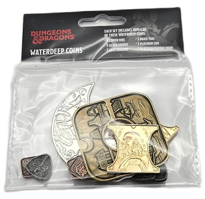 #ad Ultra Pro Dungeons amp; Dragons Waterdeep Coins Set of 15 Replica Coins Damp;D $29.95