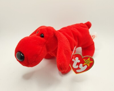 #ad Vtg Ty Beanie Baby Rover The Red Dog DOB May 30 1996 Tush And Ear Tags $7.99