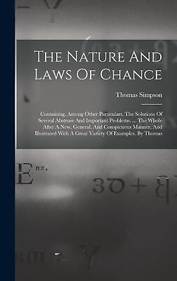 #ad The Nature And Laws Of Chance: Containing Among Other Particulars The Solution AU $78.79