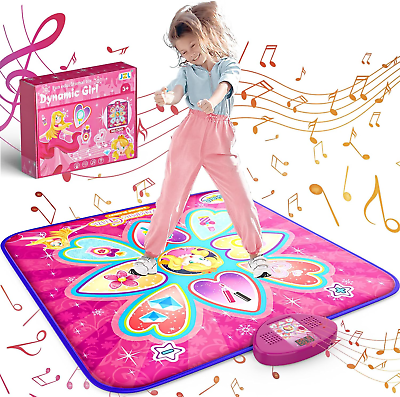 #ad Dance Mat Toys for 3 4 5 6 7 8 9 10 Year Old Girls Birthday Gifts Musical Girl $25.99