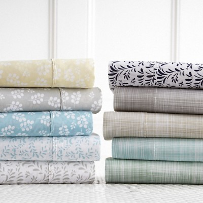 #ad Kaycie Gray Fashion Home Premium 4 PC Printed Bed Sheet Set Ultra Soft Pattern $26.51