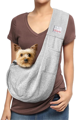 #ad artisome Pet Dog Sling Carrier Reversible Adjustable Openning Travel Hand Free S $30.66