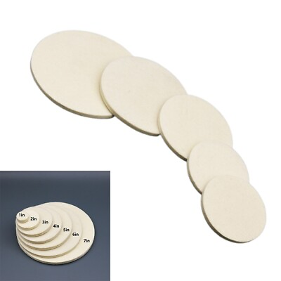 #ad Soft and Elastic Wool Felt Polishing Pad for For car Glass and Metal Set of 2 $17.20