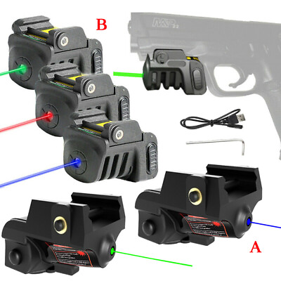 #ad USB Rechargeable GreenBlueRed Laser Sight For Glock 17 19 20 Taurus G2C G3 G3C $34.98
