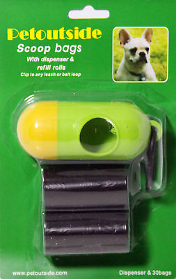 #ad 30 DOG PET WASTE POOP Bags in Rolls with Free DISPENSERS $1.99