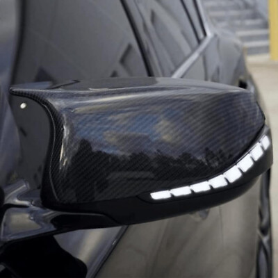 #ad Rear Carbon Fiber M3 Style Side Mirror Cover Cap For 2014 21 Infiniti Q50 Q60 $25.98