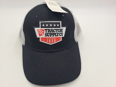 #ad Tractor Supply Co Company Mesh Trucker Snapback Hat Cap Men Women Black White $7.19