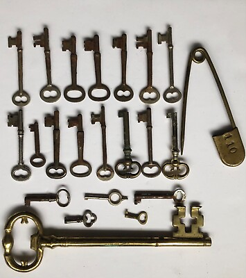 #ad Door Keys Antique Skeleton Keys Lot Skeleton Keys Antique Keys C $119.99