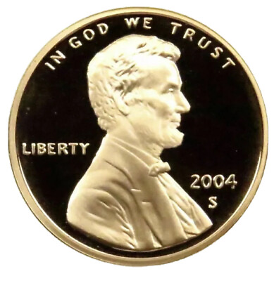 #ad 2004 S Lincoln Memorial Cent Gem Cameo Proof Penny Coin Free Shipping W Trac2573 $3.99