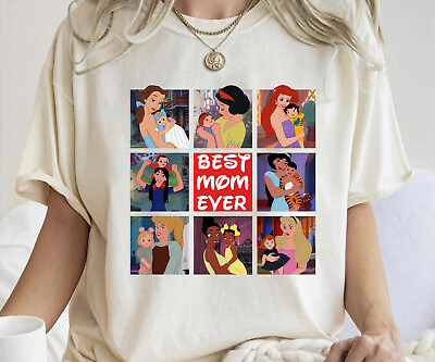 #ad Disney Princess Mom Shirt Disney Best Mom Ever Unisex Adult Kid Shirt 592059 $19.99
