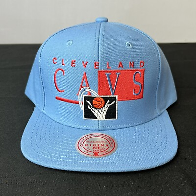 #ad #ad Cleveland Cavs Cavaliers Blue SnapBack Hat Mitchell amp; Ness NEW $29.99