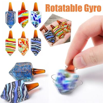 #ad Colorful Rotatable Gyro Glass Gyro Ornaments High quality Gyro Model AU $6.78