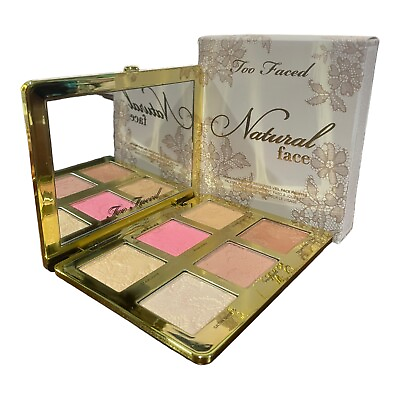 #ad Too Faced Natural Face Blush Bronzer Palette NIB $44.99