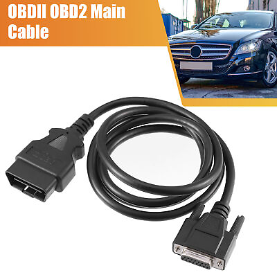 #ad OBDII OBD2 Main Cable Diagnostic Tool Adapter Connector Cable for Launch X431 $14.44