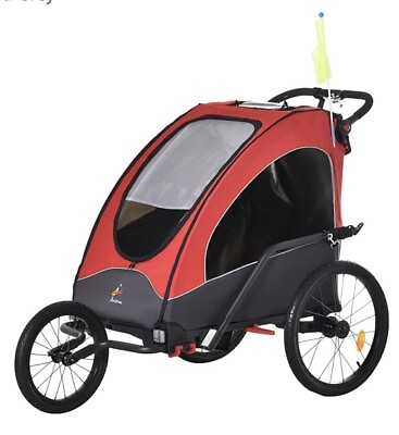 #ad Aosom Bike Trailer for Kids 3 In1 Foldable Child Jogger Stroller Baby Strolle... $119.00