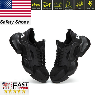 #ad Indestructible Safety Work Shoes Breathable Work Boots Men#x27;s Sneakers Steel Toe $36.49