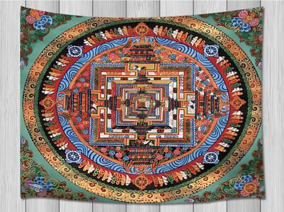 #ad Tibetan Buddhism Tapestry Wall Hanging Large Mandala Mystical Fabric Room Decor $47.11