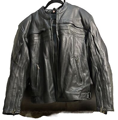#ad Cortech 100% Genuine Leather Vintage Armored Motorcycle Jacket MENS XXL $79.99