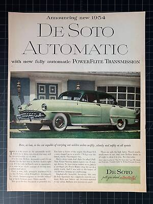 #ad Vintage 1954 DeSoto Automatic Print Ad $20.80