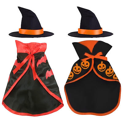 #ad Pet Costumes for Cats Dog Clothes Cloak Shape Bat Pattern Halloween Costumes $7.81