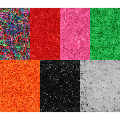 #ad 1000 pcs Strong Elastic Rubber Bands Assorted Colours Sizes Home School Office $20.89