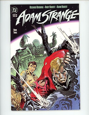 #ad Adam Strange #3 1990 NM Richard Bruning DC Comic Book Comics Andy Kubert $0.99