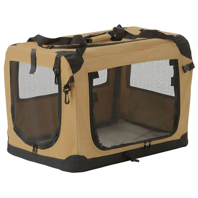 #ad Collapsible Soft Sided Dog Crate Folding Portable Travel Kennel 23x16x16 Medium $52.75
