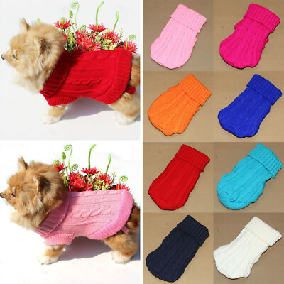 Pet Dog Clothes For Small Dog Cat Clothing Sweater Coat Dog Jacket For Chihuahua $4.59
