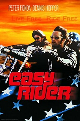 #ad Poster Print Easy Rider Live Free Ride Free 24x36 $13.49