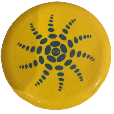 #ad Yellow Color Hard Cover Flying Disc frisbee Fast Speed Throw. $9.99